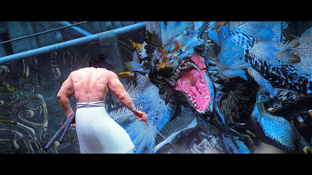 Skyrim Mod: Unslaad Boss Fight | Pelinaalilargus, The Winged Fox