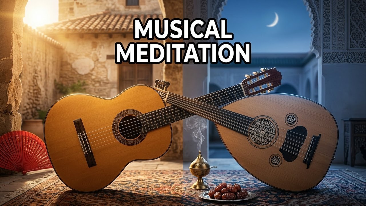 Flamenco Guitar & Arabic Oud – Relaxing Fusion for Meditation & Study | 8
