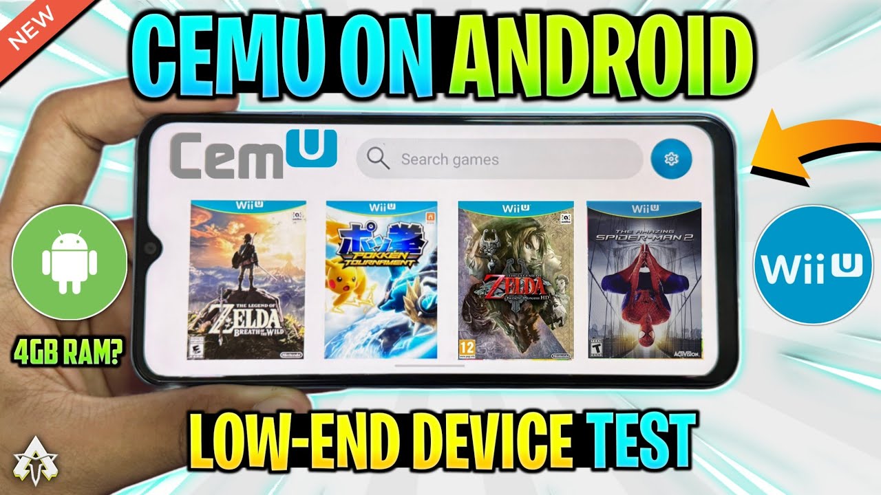 🔥 TESTING CEMU ANDROID ON *LOW-END* DEVICE! (GAMEPLAY TEST) WII U EMULATOR