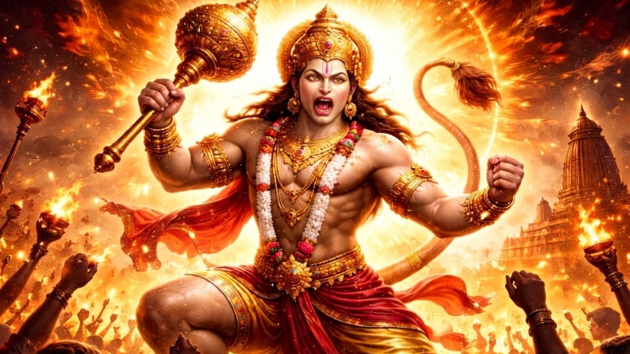 ಶಕ್ತಿಯ ಜ್ವಾಲೆ ಹನುಮಂತ | ಜೈ ಹನುಮಾನ್ ಭಜನ | ರಾಮದೂತ ಹನುಮಂತ ಶಕ್ತಿಶಾಲಿ ಭಕ್ತಿ ಗೀತೆ | Kannada Devotional