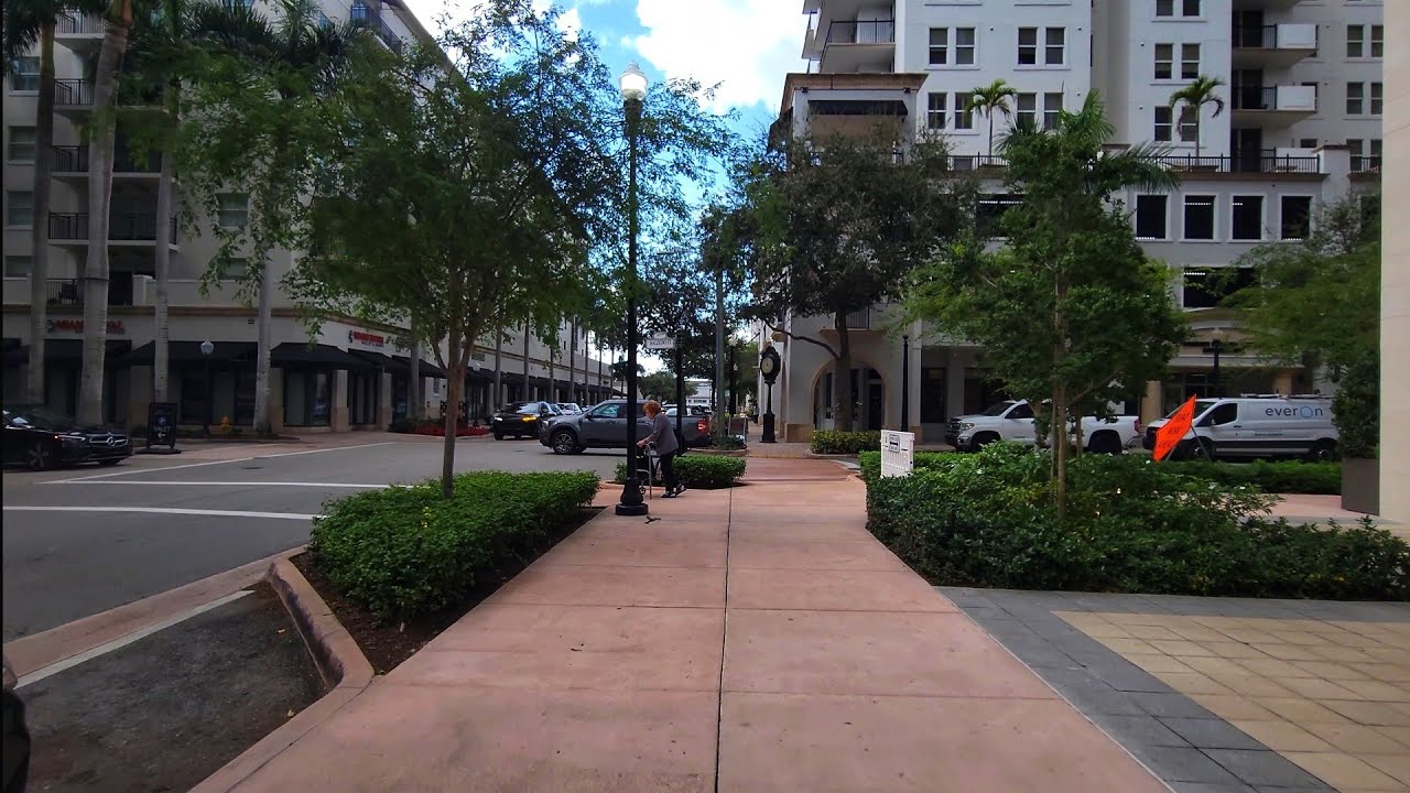 4K Merrick Park Neighborhood , Winter Cycling Virtual Travel Tour , Miami FL , December 2025
