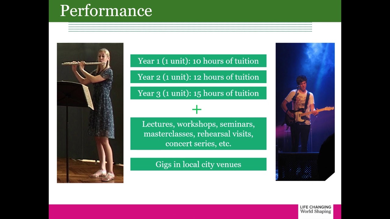 Department of Music: Introduction to Year 1