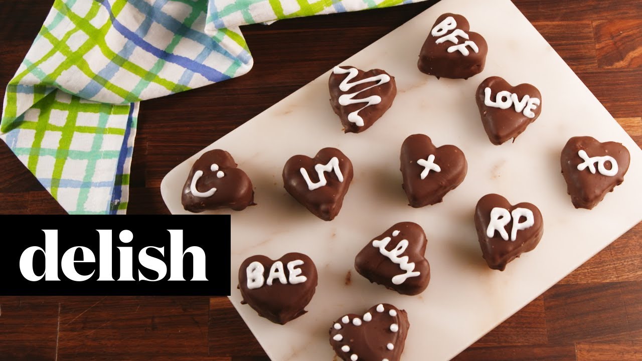 Cookie Dough Hearts | Delish