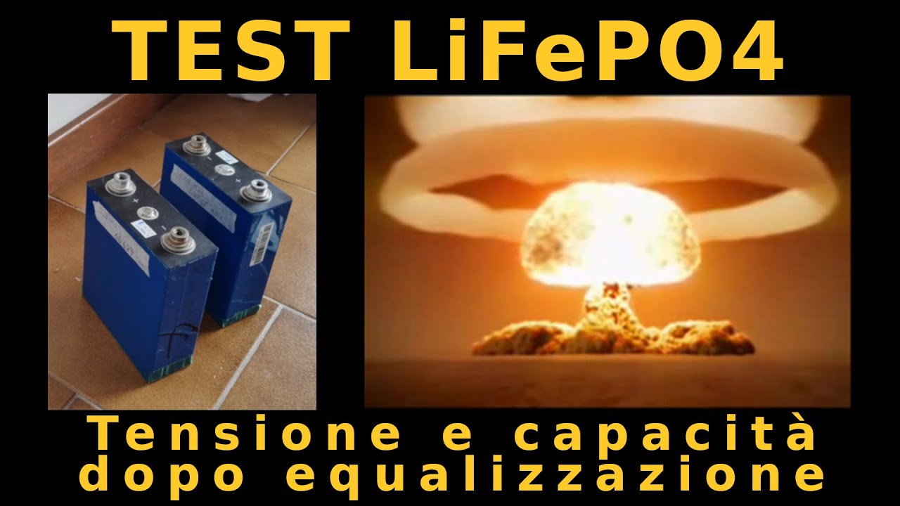 ECCO COSA SUCCEDE SE METTETE IN PARALLELO UNA CELLA CARICA CON UNA MEZZA SCARICA (Test LiFePO4)