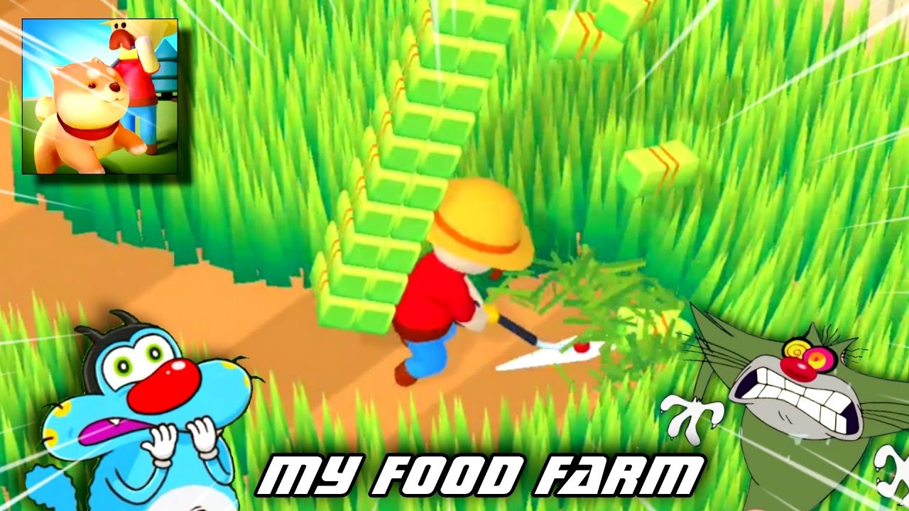 Oggy And Jack try to Max Level in My Food Farm Android Game 😂 Oggy Game