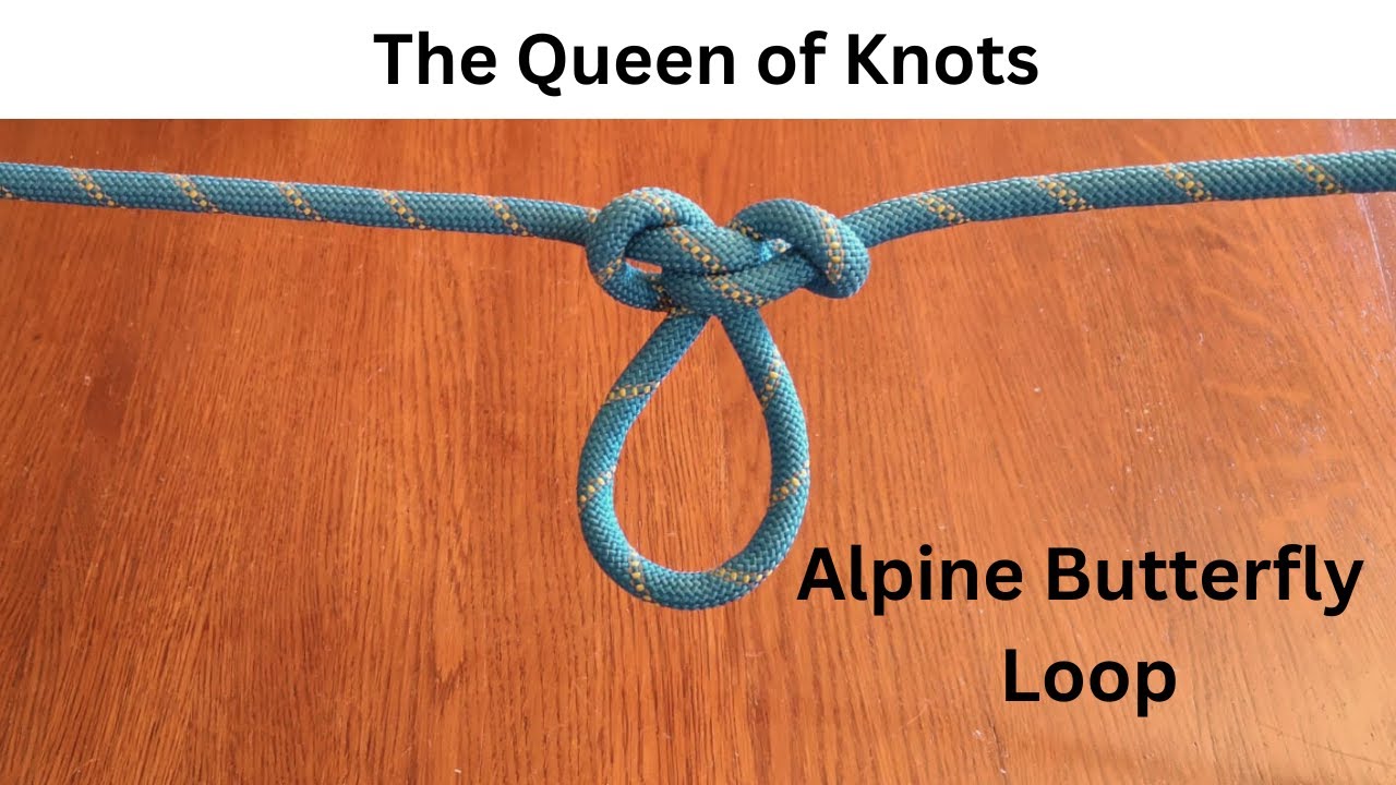 Alpine butterfly knot. A beautiful Knot?    learn with me to tie knots. #knot #bushcraft