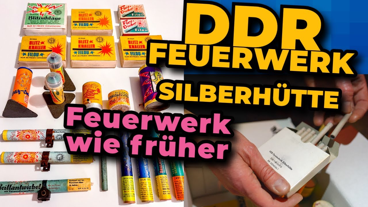FEUERWERK SILBERHÜTTE DDR   Echte Raritäten   BLITZSCHLÄGE, FILOU