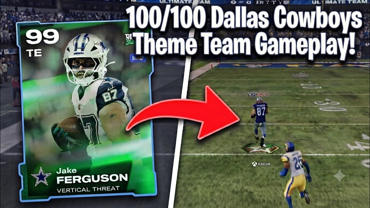 ЛУЧШАЯ (99) OVR 100/100 ИГРА ЗА ТЕМАТИЧЕСКУЮ КОМАНДУ DALLAS COWBOYS! MUT 26!