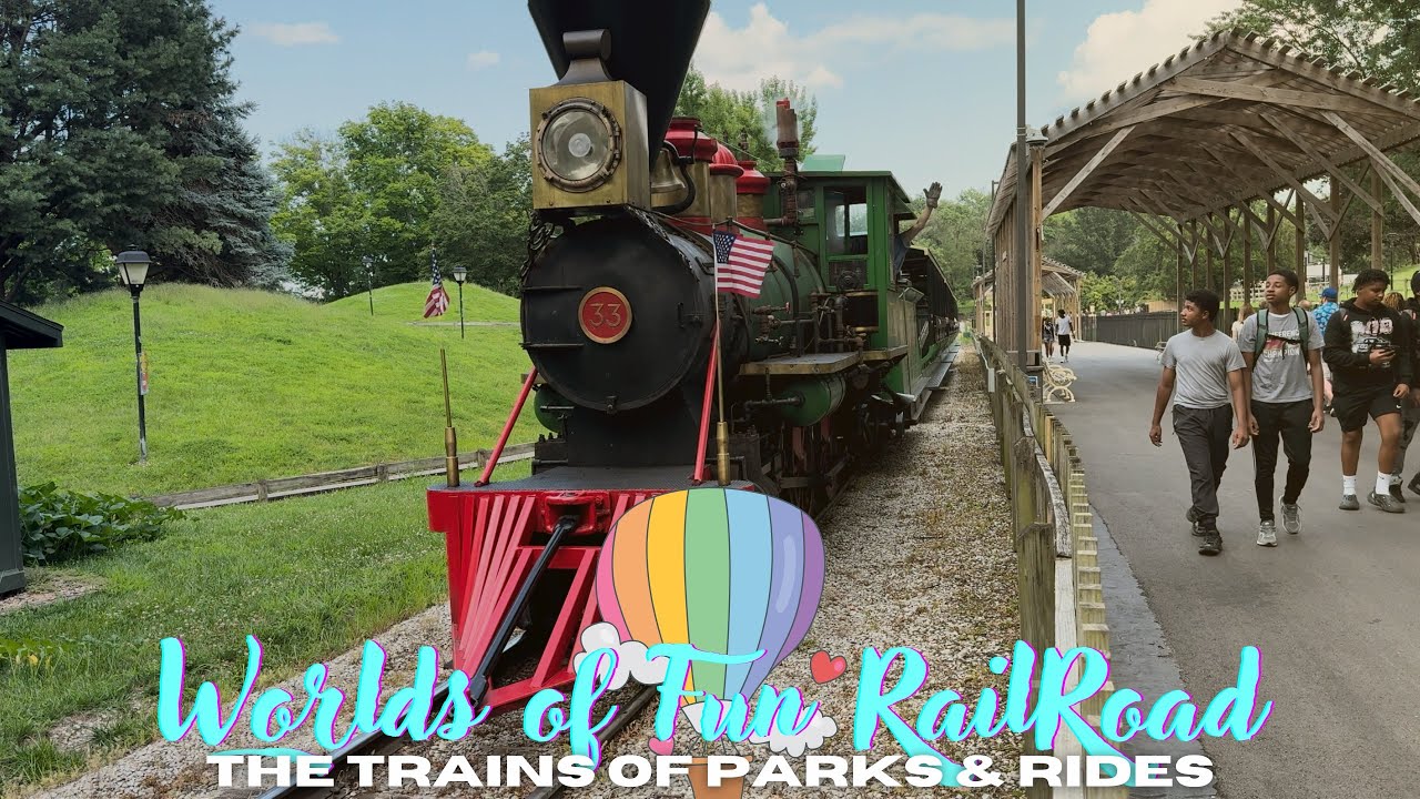 #WorldsOfFun Railroad | The Trains of Parks & Rides