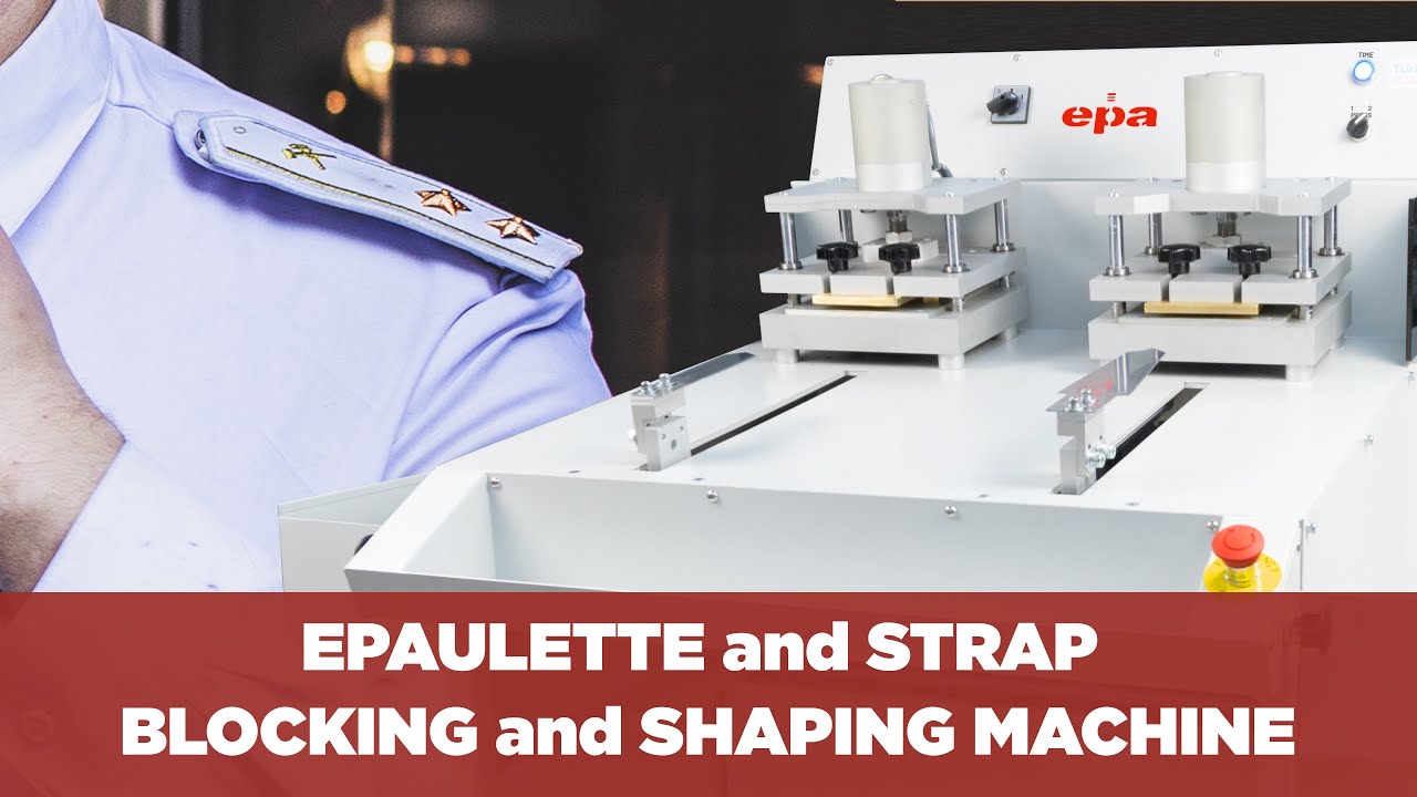 Epaulette / Strap Shaping and Blocking Machine - Epaulette Ironing - Shirt Strap Ironing EPA 405APL