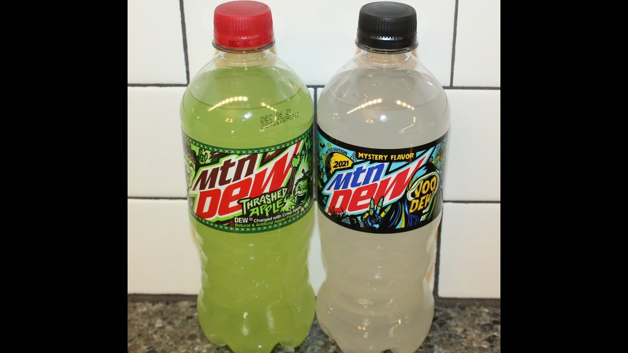 Mtn Dew: Thrashed Apple & Voo Dew Mystery Flavor 2021 Review