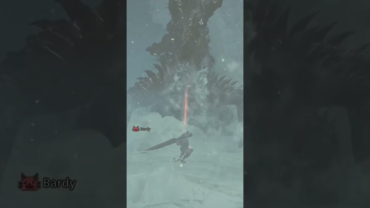 Mastering shoulder takle vs Jindahaad #monsterhunter #mhwilds #greatsword #Jindahaad #shorts