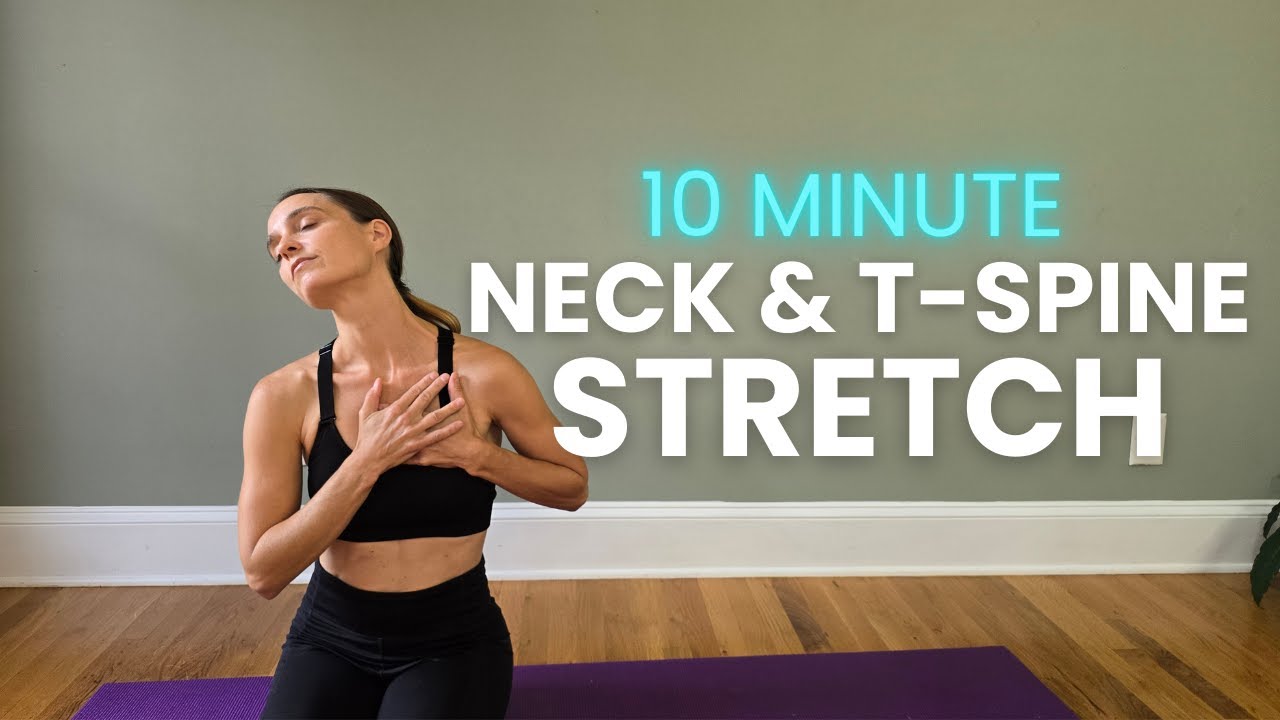 10 Min Neck & Upper Back Stretch | Improve Posture & Decrease Stiffness | Follow Along