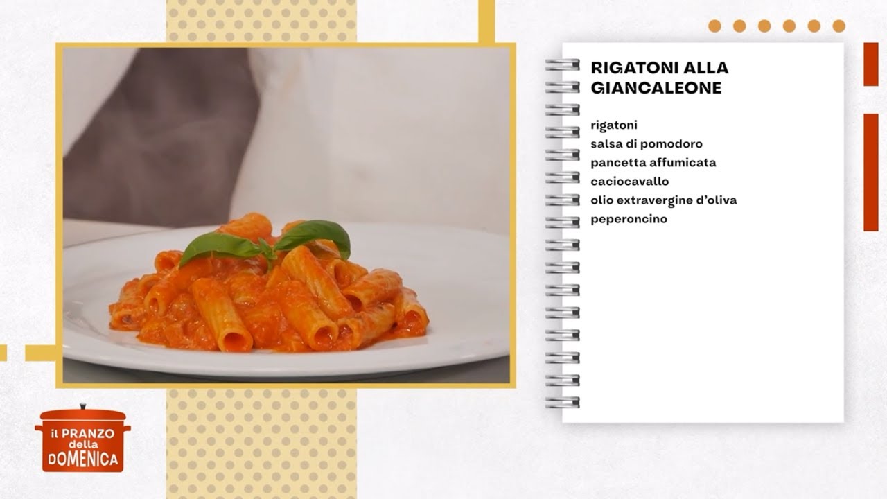 Rigatoni alla Giancaleone - 𝗜𝗹 𝗽𝗿𝗮𝗻𝘇𝗼 𝗱𝗲𝗹𝗹𝗮 𝗱𝗼𝗺𝗲𝗻𝗶𝗰𝗮