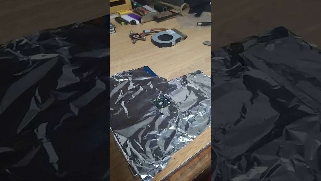 Solución chip de video en portátil Compaq reflow