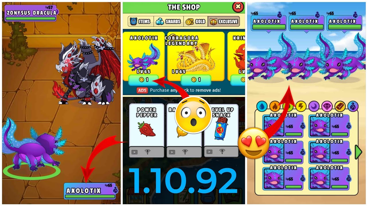 || DYNAMONS WORLD GOD MOD APK || ALL DYNAMONS UNLOCKED || NEW DYNAMON AXOLOTIX FREE || 1.10.92 || 💯