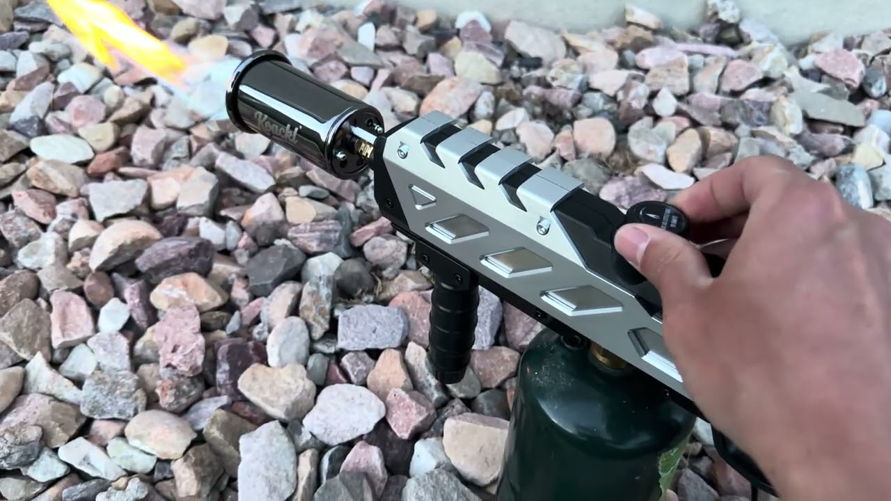 Real demo and review of my propane torch flame thrower by Koackl
