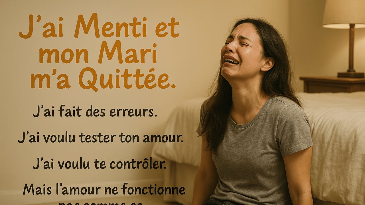 I lied and my husband is leaving me| French  Listening Practice (A2)