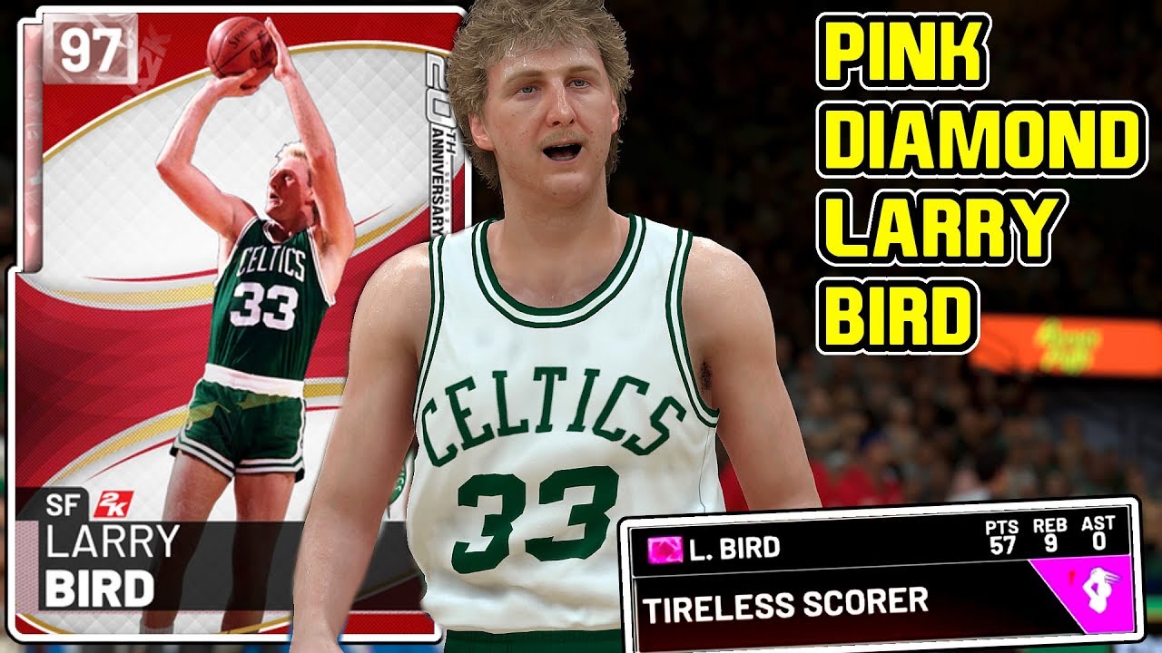 PINK DIAMOND LARRY BIRD 57PT GAMEPLAY! THE GODLY FADEAWAY IS BACK! NBA 2k19 MyTEAM