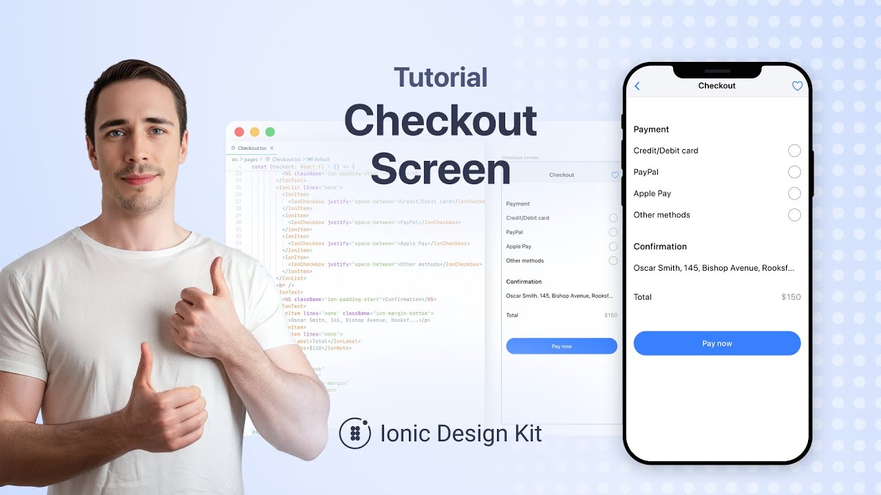 How to create a Checkout Screen | Ionic Design Kit