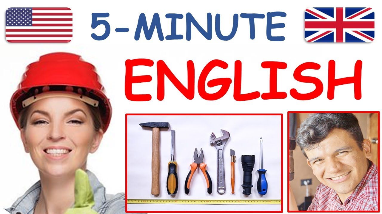 LEARN ENGLISH in 5 minutes: tools, construction, work, job