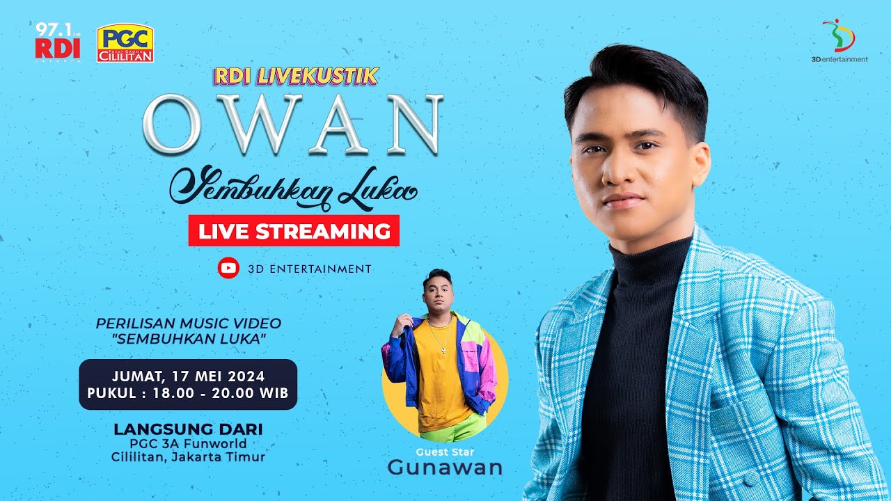 Livestreaming Bareng Owan & Gunawan | Perilisan Music Video Sembuhkan Luka
