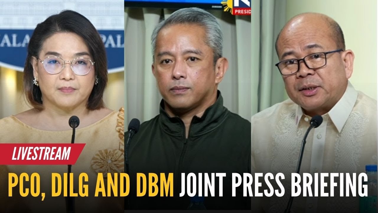 LIVE - PCO, DILG and DBM joint press briefing (Jan. 13, 2026) - Replay | GMA Integrated News