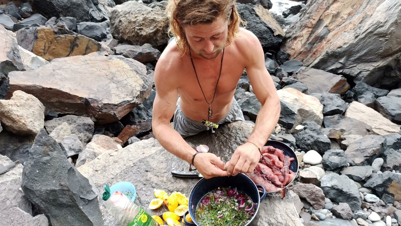 The best Fishsalat, Ceviche with fresh Atlantic Sierra
