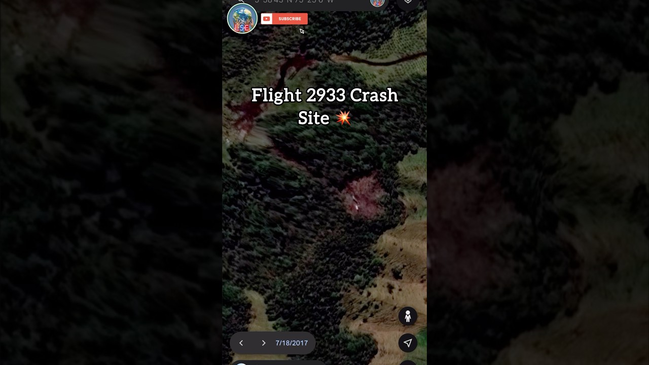 LaMia Flight 2933 Crash Site On Google Earth😱 #shorts