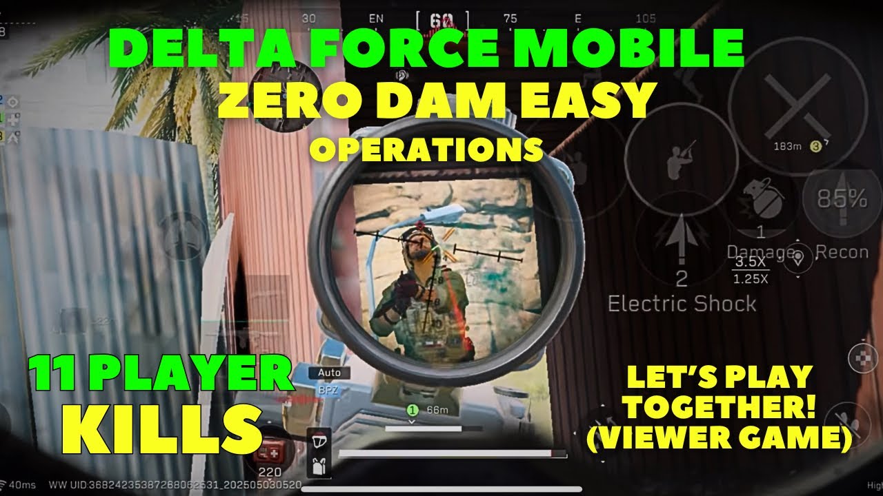 DELTA FORCE MOBILE PERSONAL RECORD 11 PLAYER KILLS OPERATIONS