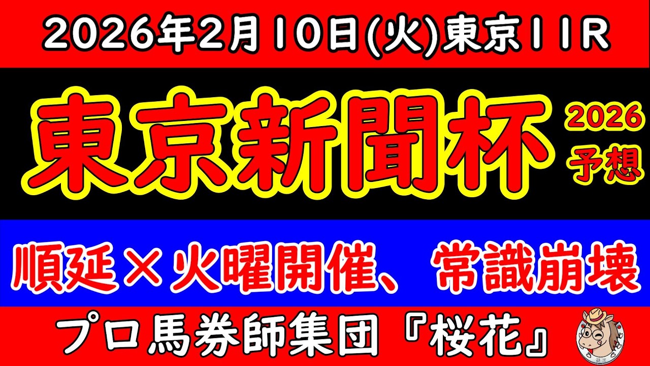 【東京新聞杯2026最終予想】雪で順延・火曜開催の異常事態｜データ崩壊…それでも残る本命と結論