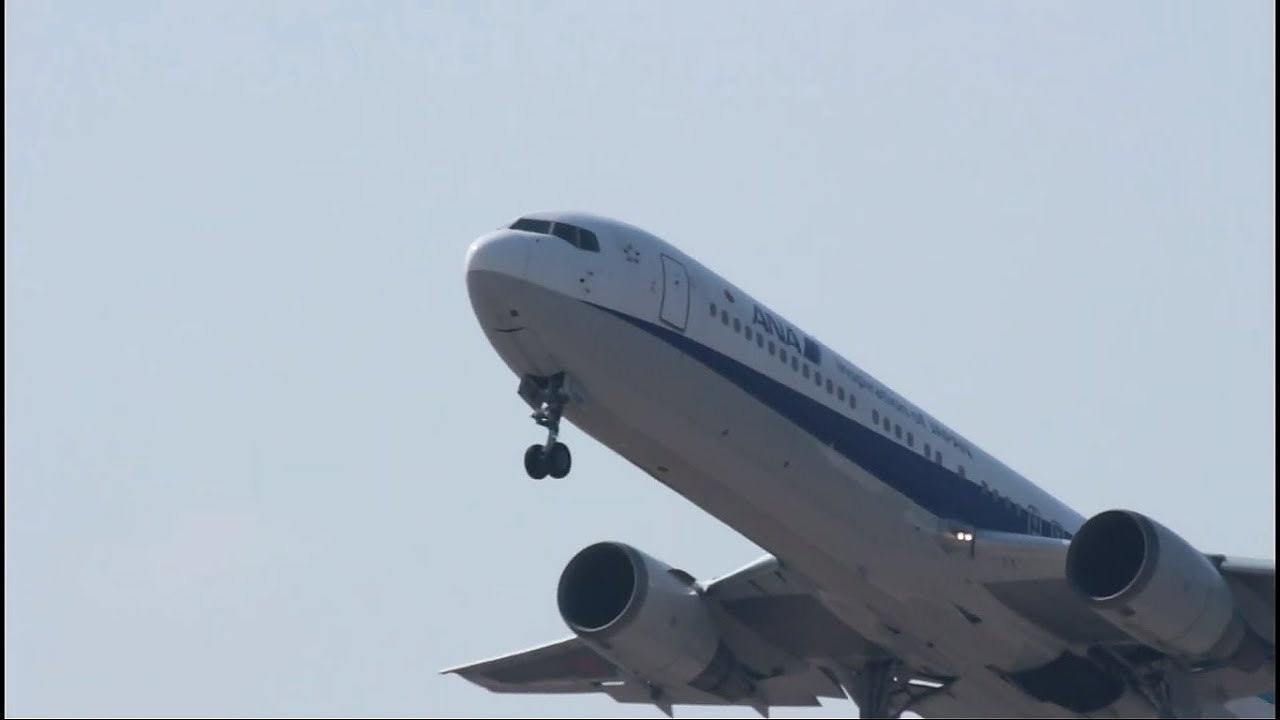 全日空 B763 エンジンスタート＆ テイクオフ All Nippon Airways B763 Engine Start & Takeoff