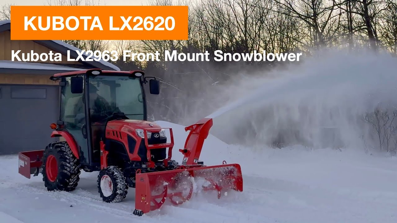 Установка снегоуборщика Kubota LX2963 на модель LX2620 | Пошаговая инструкция + важный совет