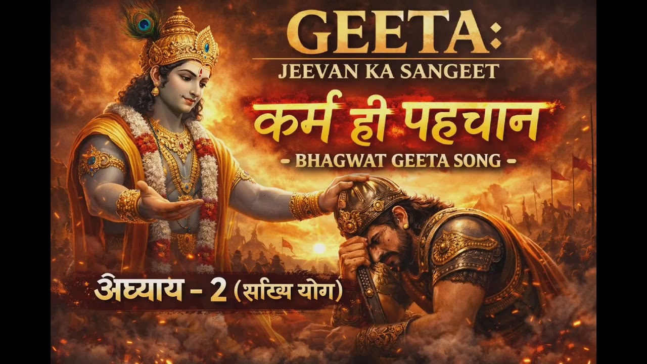 Bhagwat Geeta ( Adhyaya -2 Shaknhya Yog ) 🔱| Hindi Song | Top Non Stop | #bhagavadgita #song #study 