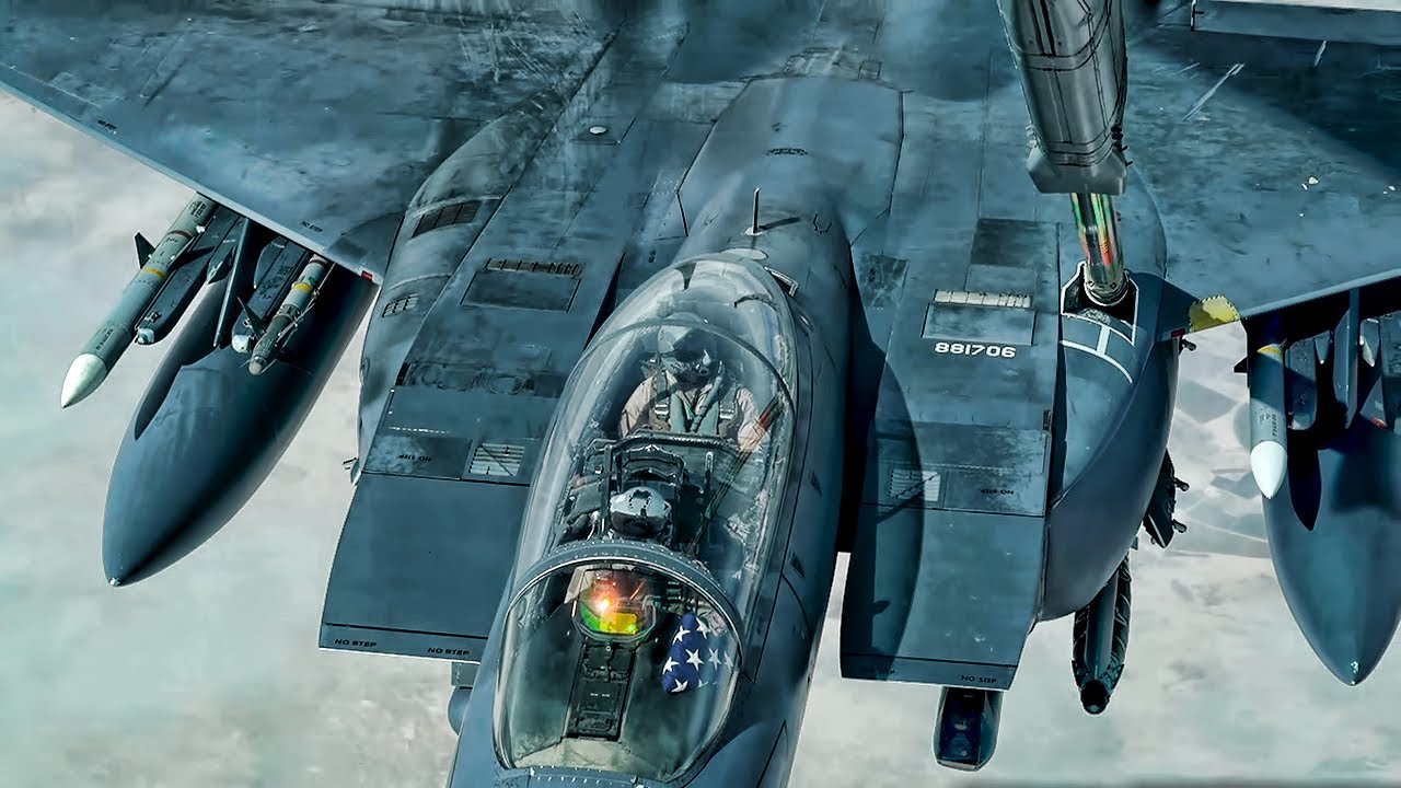 American F-15E Strike Eagles Fly Over CENTCOM (FEB 2021)