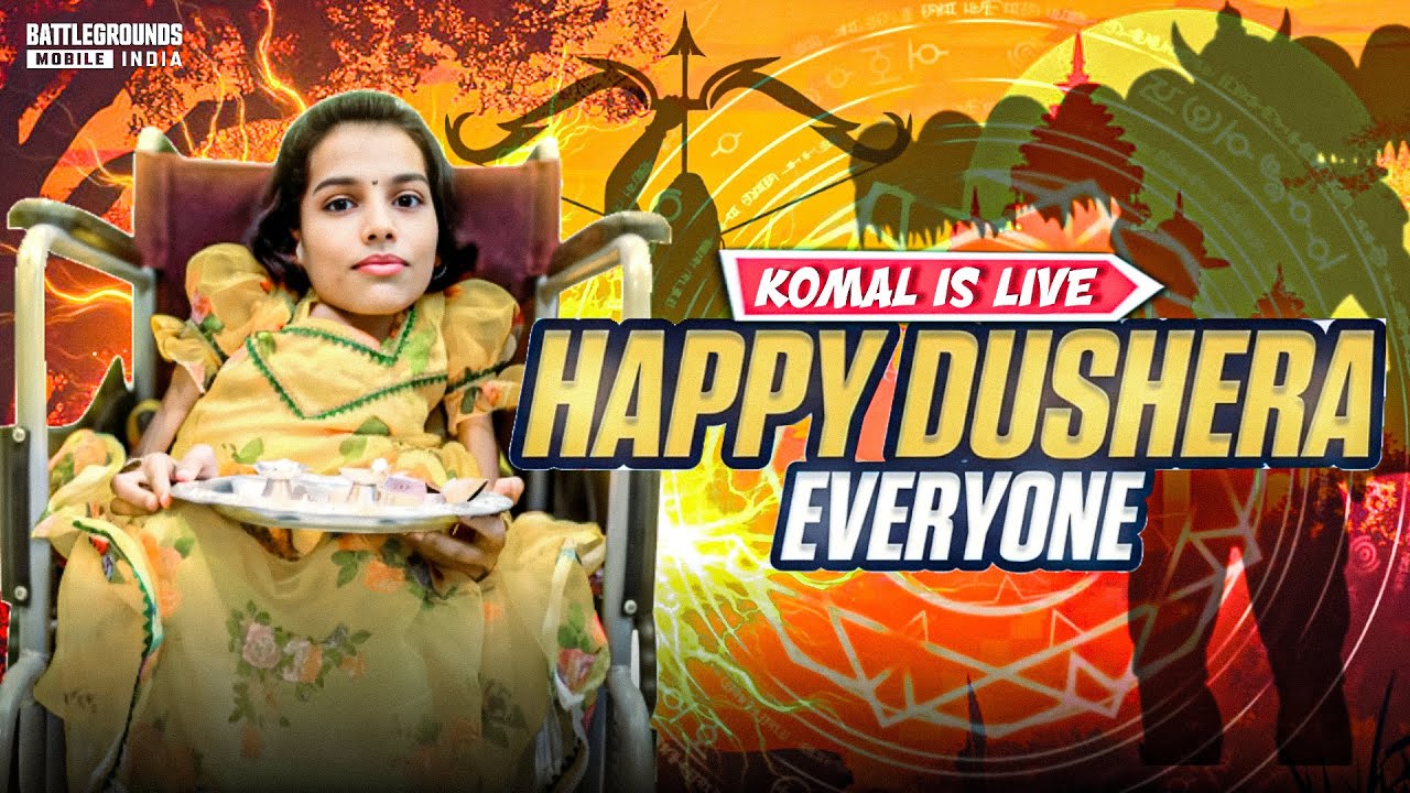 HAPPY DUSSEHRA EVERYONE ☘️ BGMI LIVE W KOMAL YT #bgmilive #shortsfeed #bgmi #shortslive #gaming
