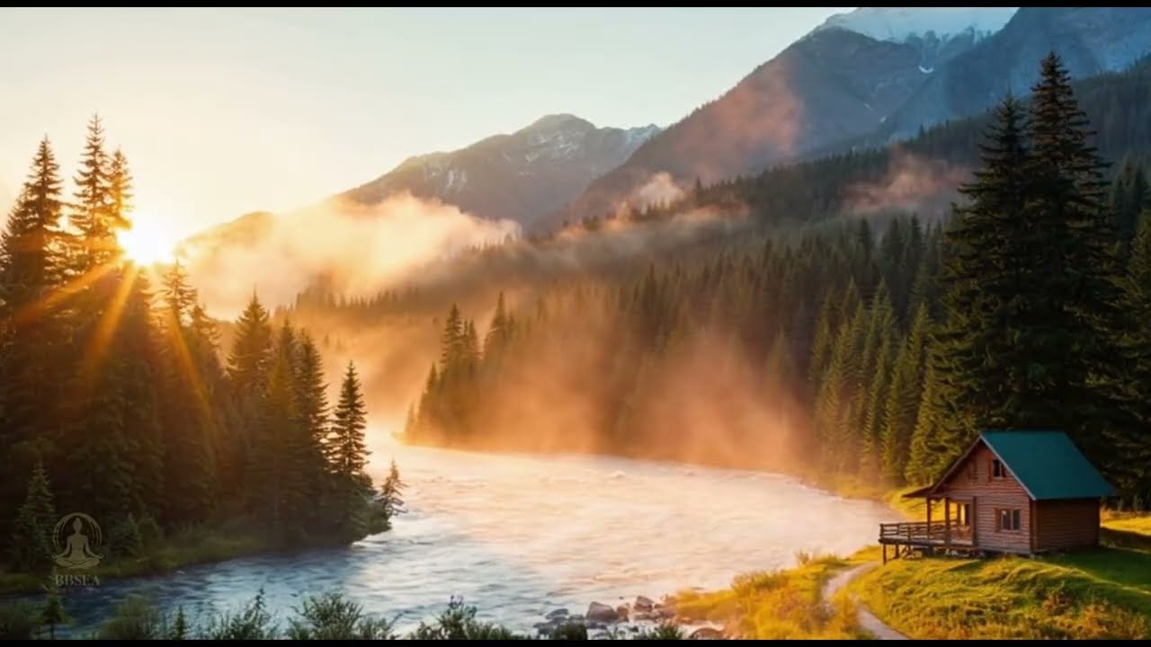 Cabin Mountain Wilderness - 4 Hours of a cabin in the woods during a morning sunrise