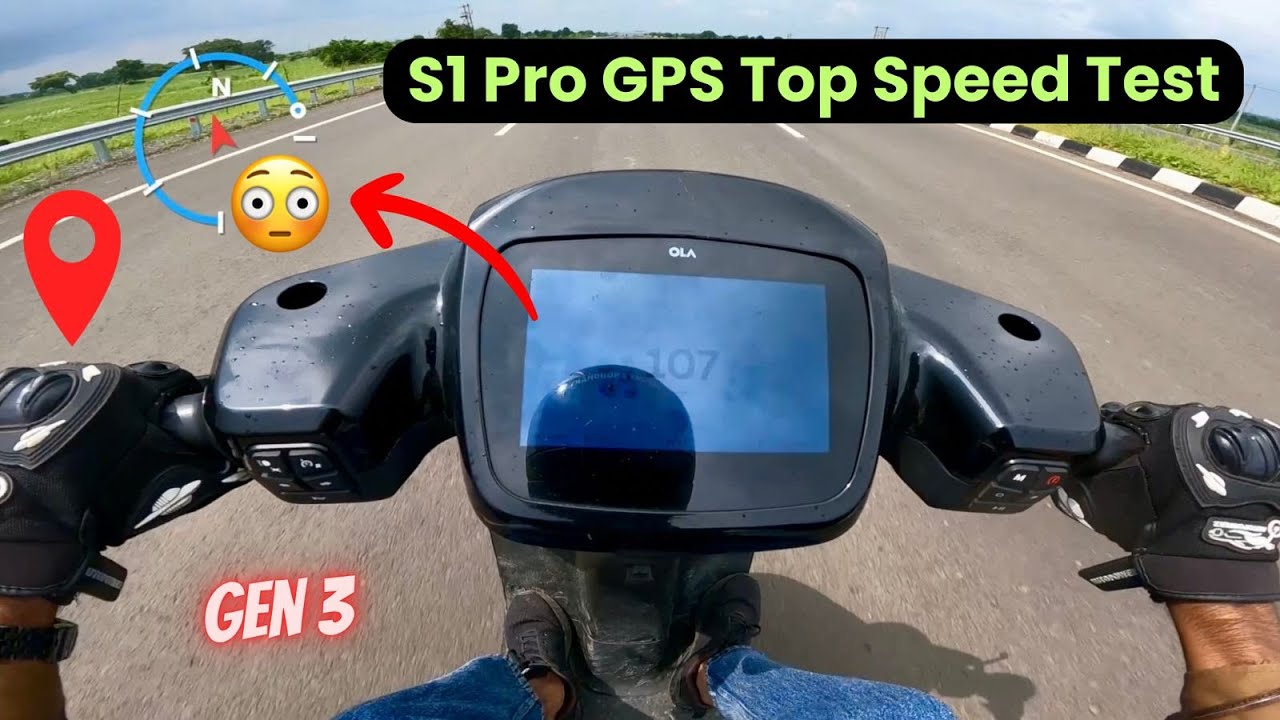 New Ola S1 Pro Gen 3 GPS Top Speed Test | 2025 Ola S1 Pro 0 to 100 Test
