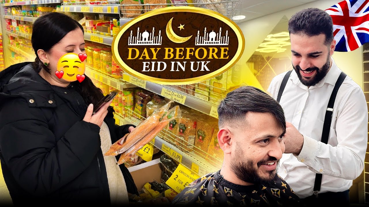 Chand Raat in Uk 🌙🕌 || Eid Preparations With Wife ❤️ || #eid2024uk 🇬🇧 #familyvlog