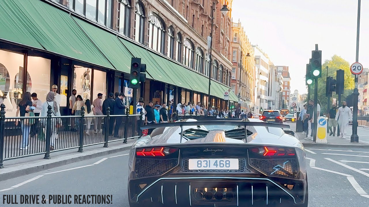 *LONDON'S LOUDEST* Lamborghini Aventador SV Roadster W/ Kreissieg Exhaust! *Loud Accelerations*