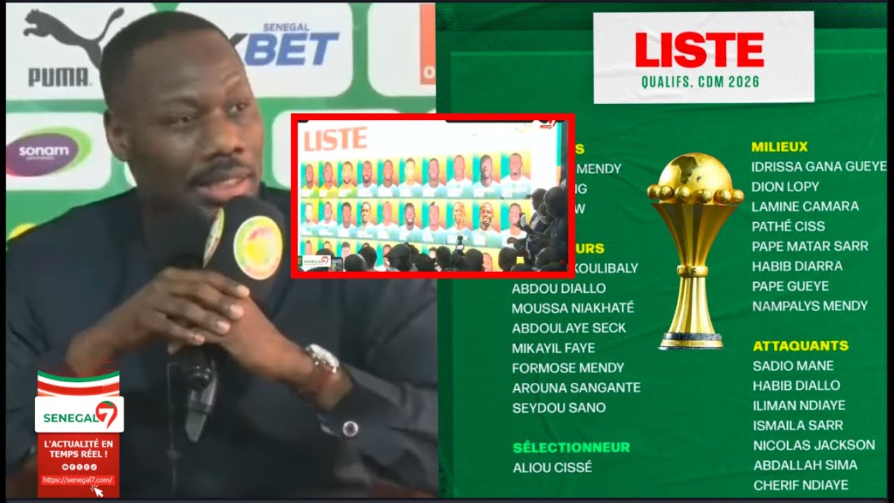 URGENT : Pape Thiaw dévoile la liste officielle du Sénégal pour CAN 2025 !