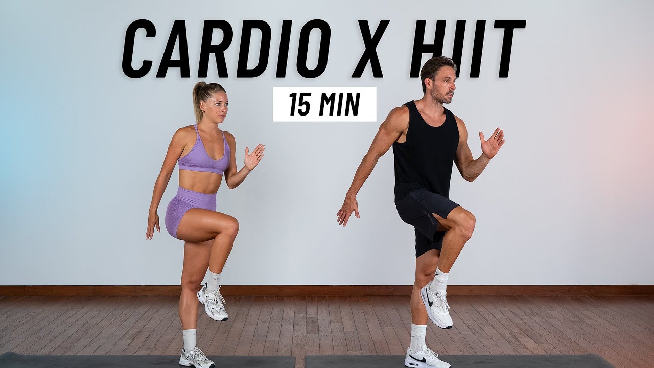 15 MIN INTENSE HIIT WORKOUT - ALL STANDING - Full Body, No Equipment