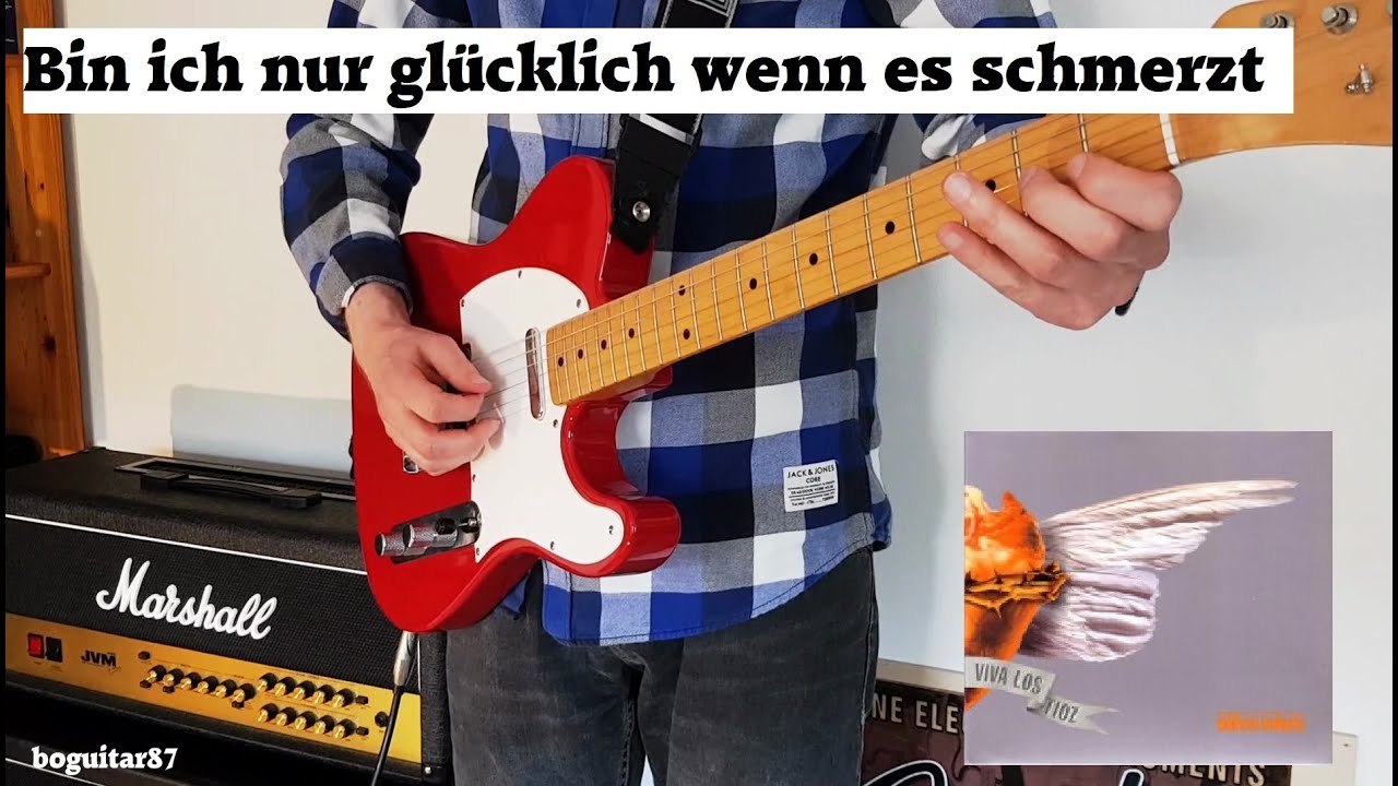 Bin ich nur glücklich wenn es schmerzt (Böhse Onkelz) | Gitarren-Cover (Live-Version)