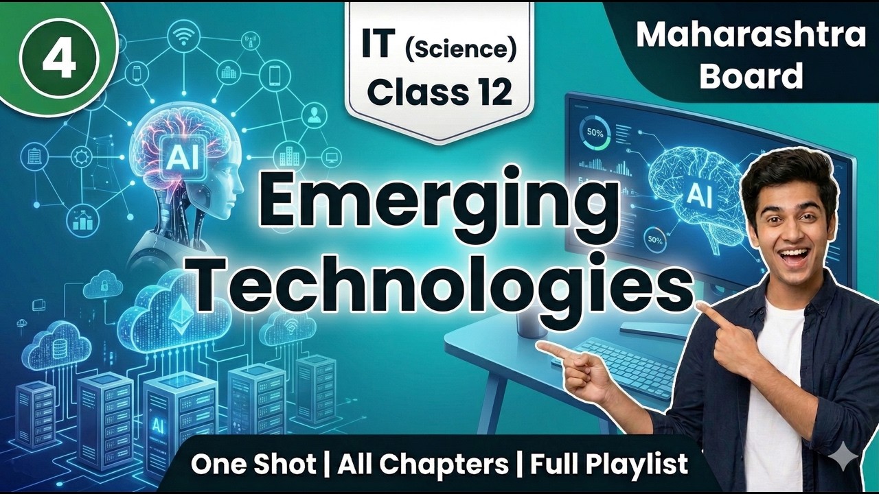 4 Emerging Technologies IOT, Cloud computing, AI, 5G Ch 4 IT Science Class 12 Maharashtra Board