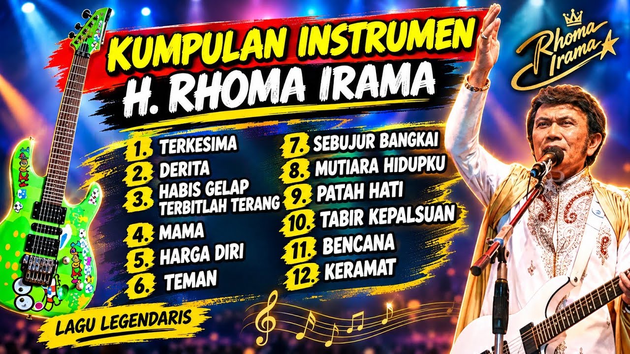 KUMPULAN INSTRUMEN DANGDUT H. RHOMA IRAMA VERSI GITAR by KEROPPI MELODY