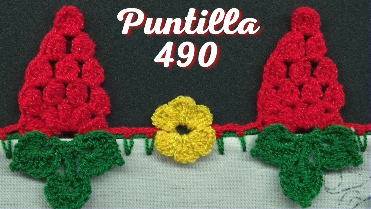 Puntilla 490 | 🍓🍇 FRESAS Y UVAS 🍇🍓 | Puntillas Maribel