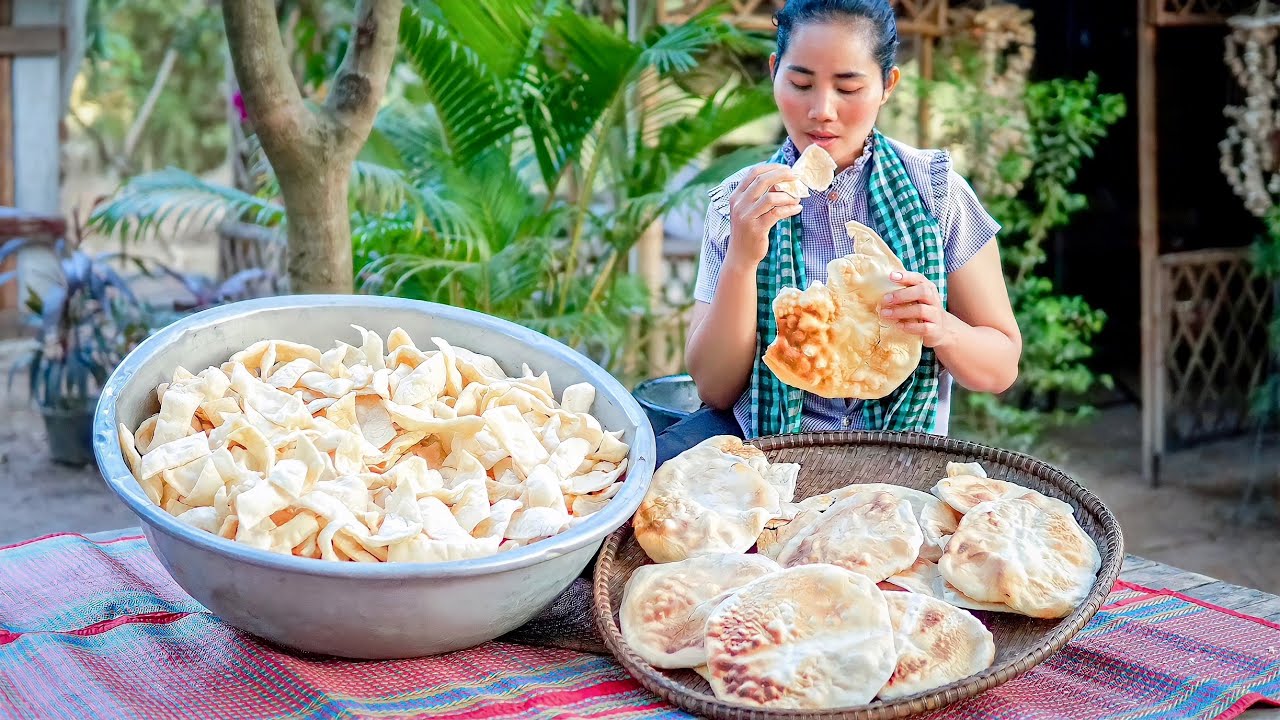 How to make traditional Khmer Cake in my Village - Traditional Me Cooking Cake