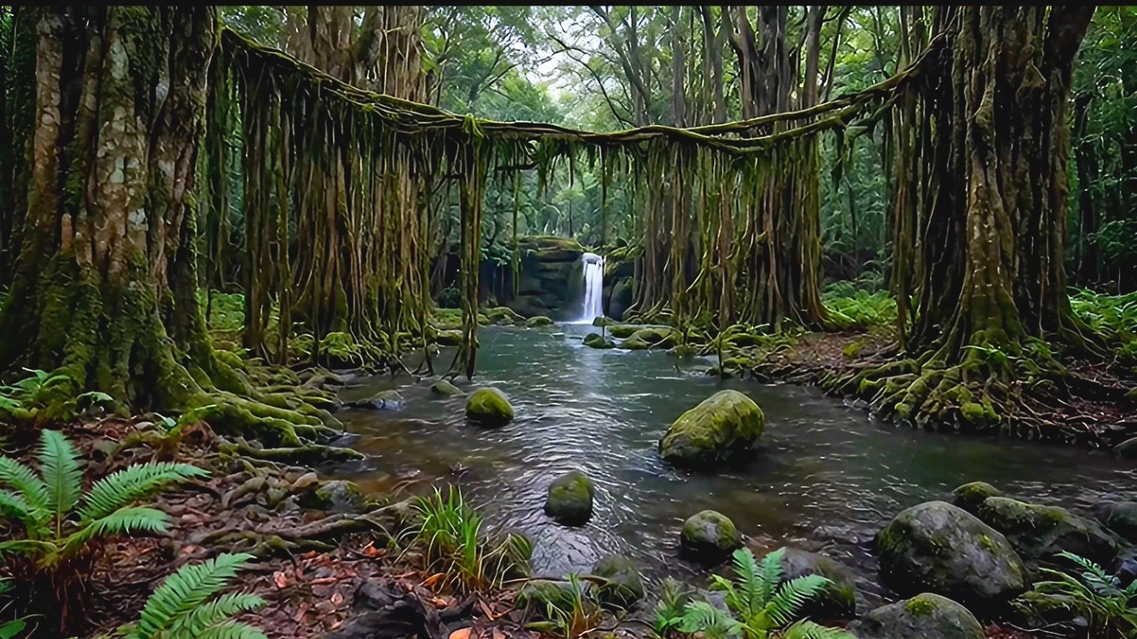 Serene Forest River Ambience 🌿 Pure Nature Ambience for Relaxation