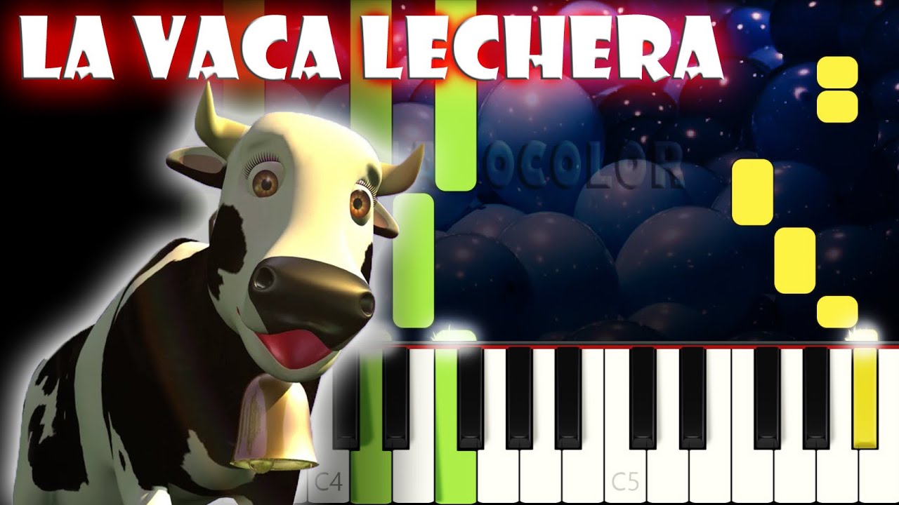 La Vaca Lechera | Piano Cover | Tutorial | Karaoke