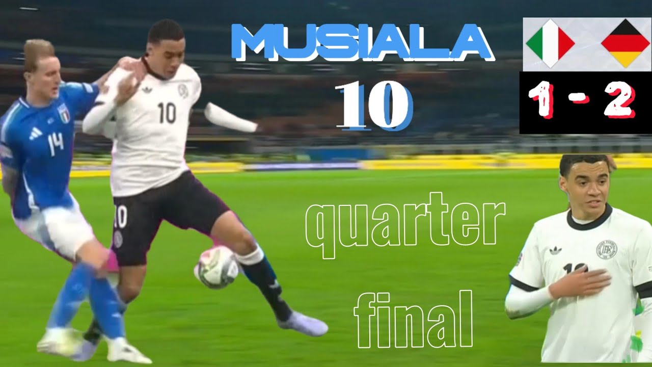 Musiala has the most control Germany vs Italy (2 - 1) quater final winners